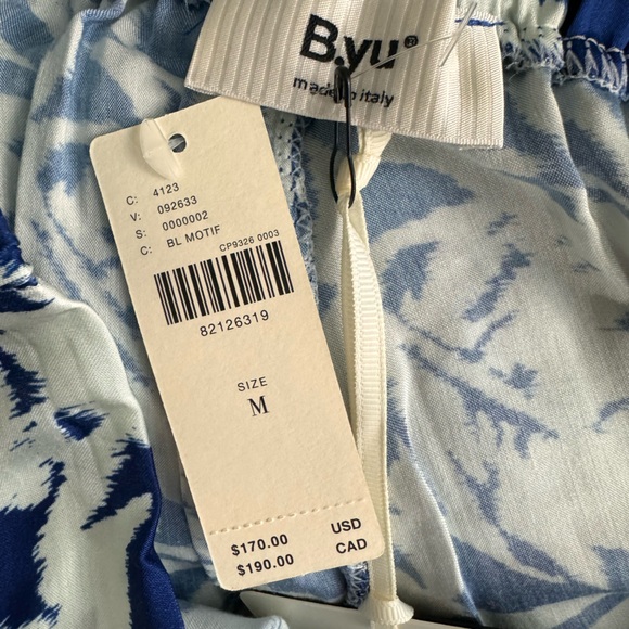 Anthropologie B.Yu Printed Wide-Leg Pants Large may fit medium - Picture 10 of 11